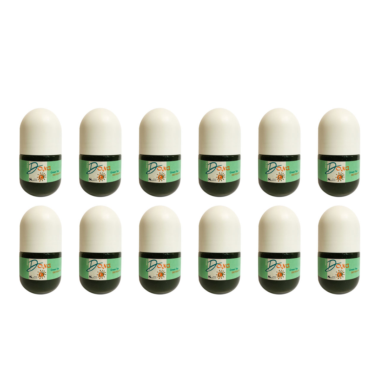 رول ضد تعریق مردانه سدیوس مدل Dona Green Tea حجم 50 میلی لیتر مجموعه 12 عددی