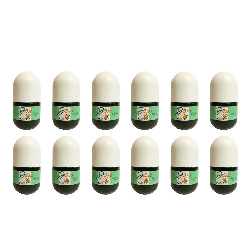 رول ضد تعریق مردانه سدیوس مدل Dona Green Tea حجم 50 میلی لیتر مجموعه 12 عددی