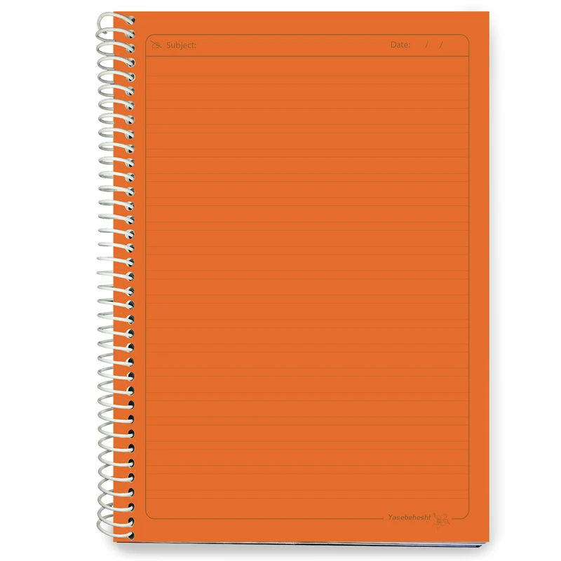 دفتر زبان 100 برگ یاس بهشت مدل ترنج