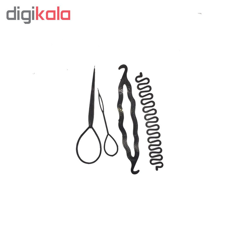 مجموعه ابزار بافت مو کد 340 بسته 4 عددی