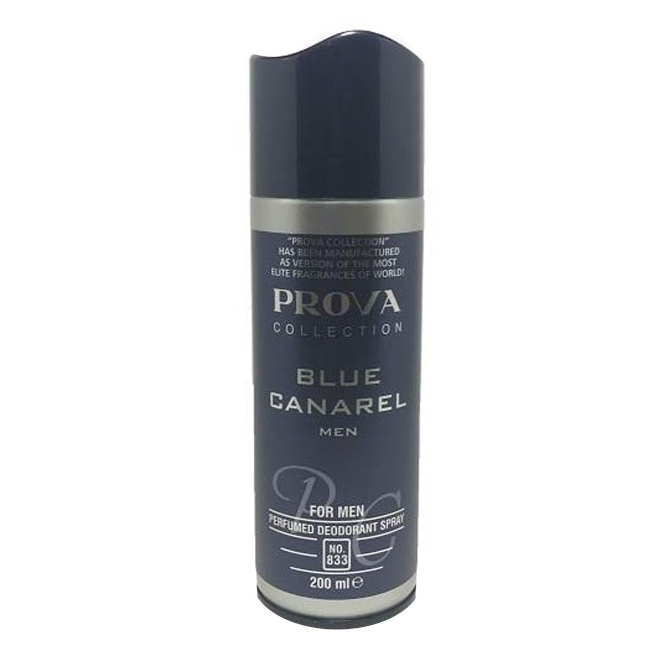 اسپری ضد تعریق مردانه پرووا مدل Blue Canarel کد 833 حجم 200 میلی لیتر