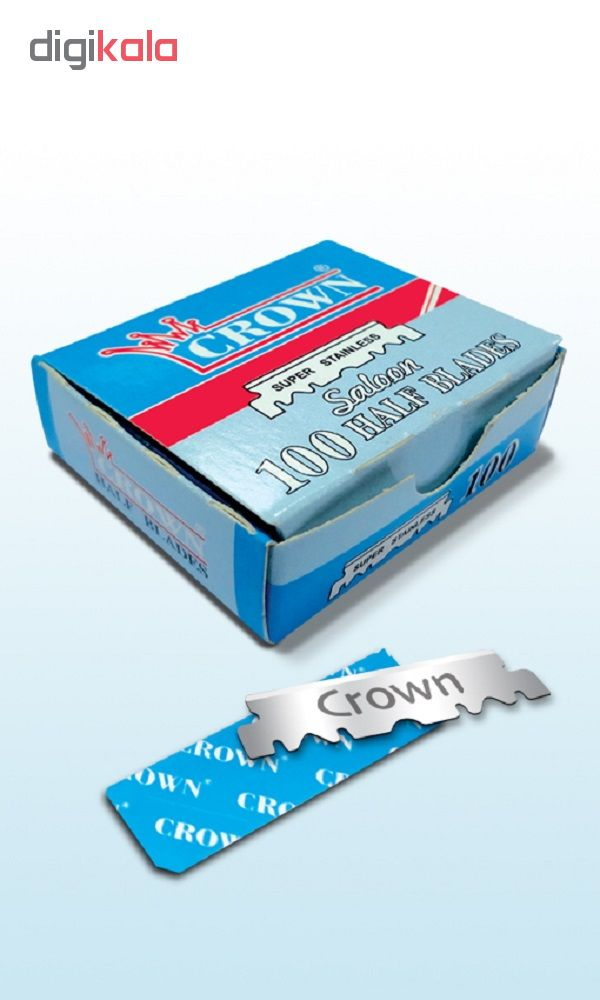 تیغ یدک کرون مدل Saloon بسته 100 عددی