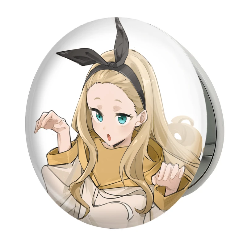 آینه جیبی خندالو طرح کورومی انیمه لیکوریس ریکویل Lycoris Recoil مدل تاشو کد 22970 