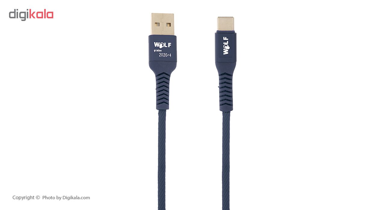 کابل تبدیل USB به USB-C ولف مدل Ds2.4 طول 1 متر