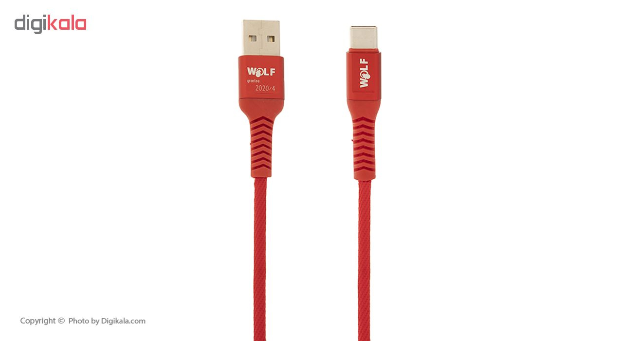 کابل تبدیل USB به USB-C ولف مدل Ds2.4 طول 1 متر