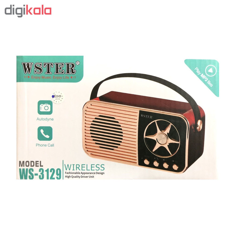 اسپیکر بلوتوثی قابل حمل وستر مدل WS-3129 1