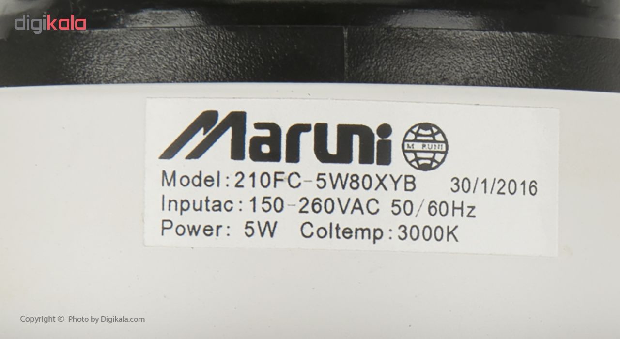 چراغ ال ای دی 5 وات مارونی مدل ML005