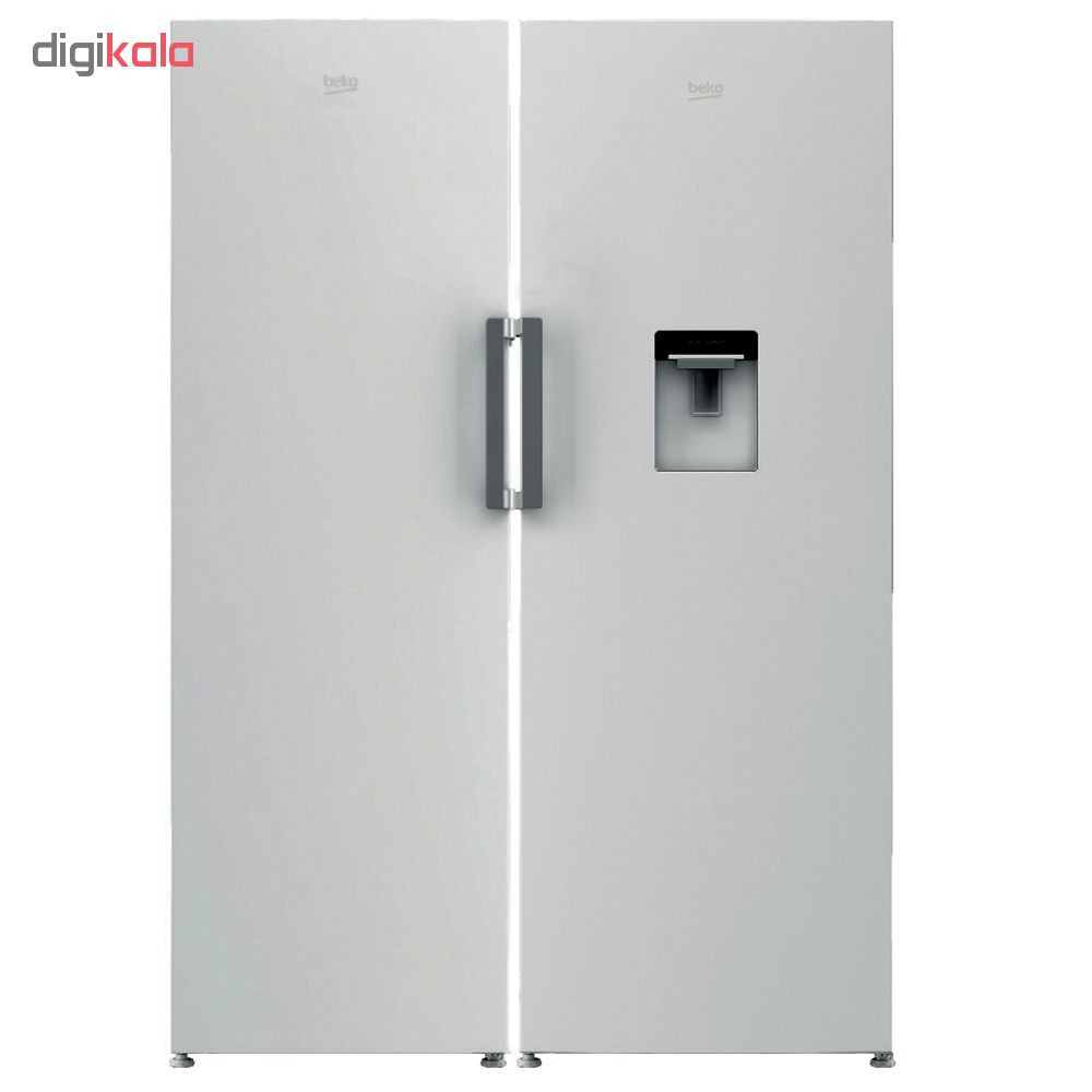 یخچال و فریزر دوقلو26 فوت بکو مدل RSSE415M23DW-RFNE320L23W