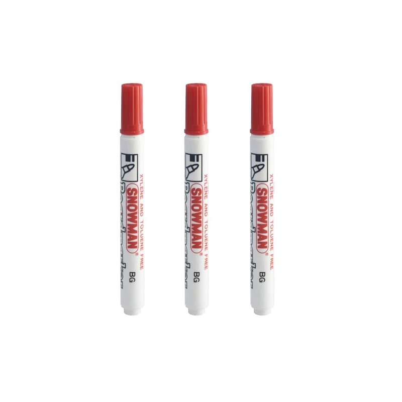 ماژیک وایت برد اسنومن مدل BG-12 بسته 3 عددی