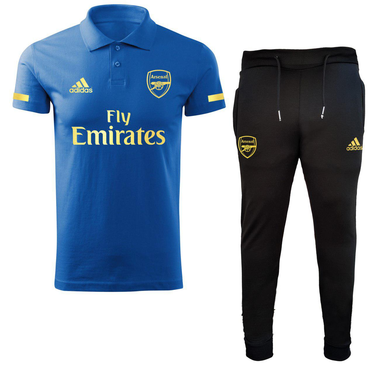 ست پولوشرت وشلوار ورزشی مردانه طرح آرسنال کد arsenal9954