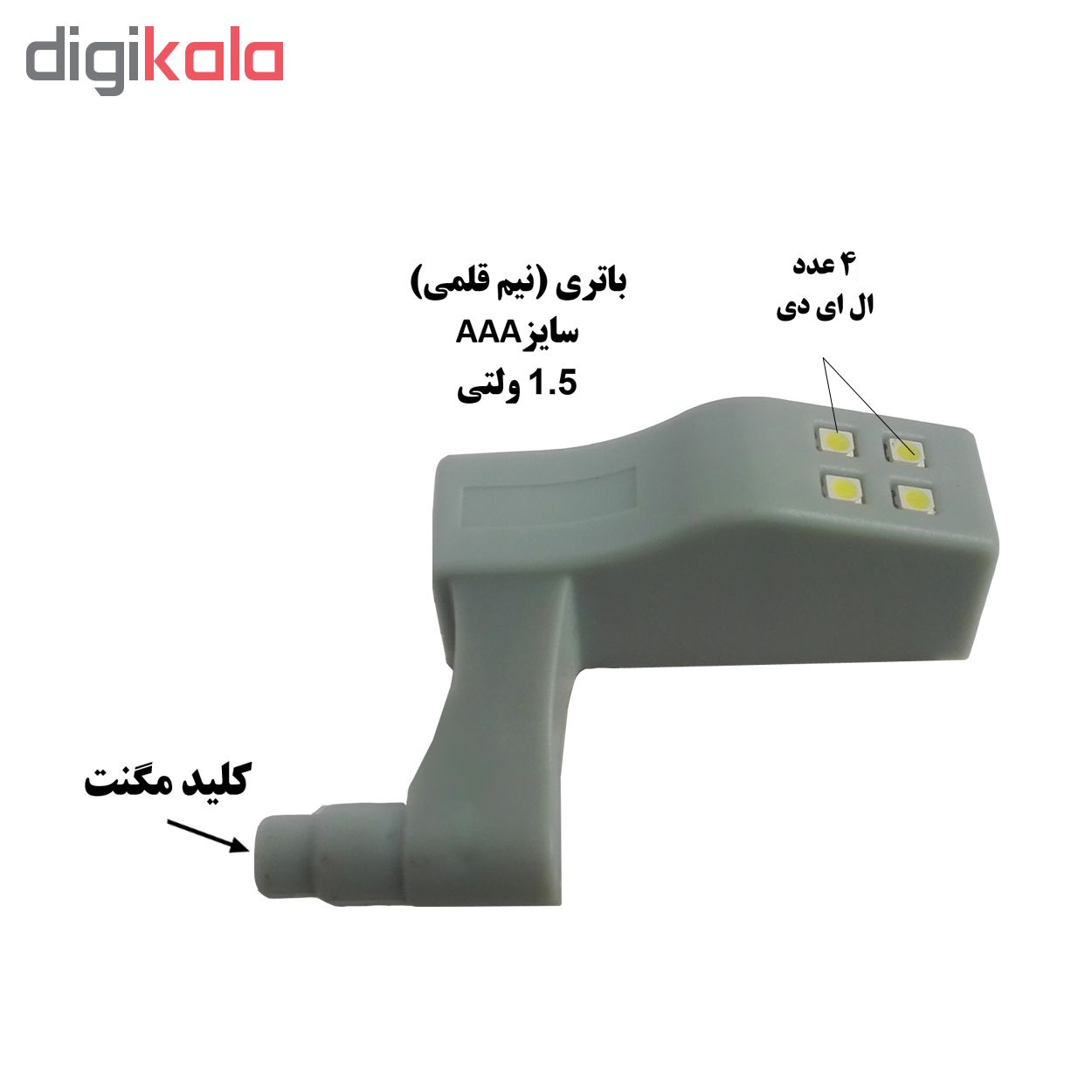 چراغ داخل کابینت مدل AAA بسته 6 عددی