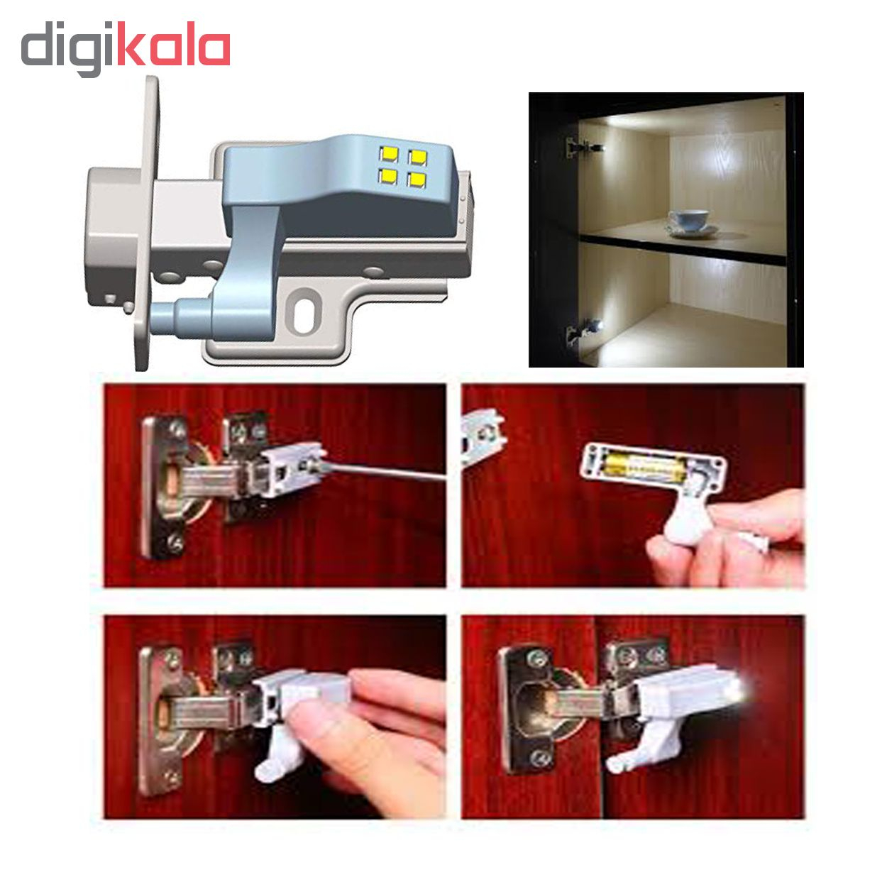 چراغ داخل کابینت مدل AAA بسته 6 عددی