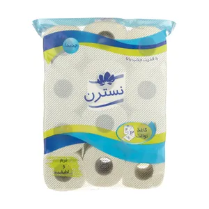 دستمال توالت نسترن مدل Blue بسته12 عددی