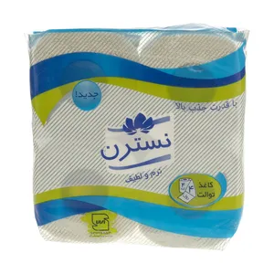 دستمال توالت نسترن مدل Blue بسته 4 عددی
