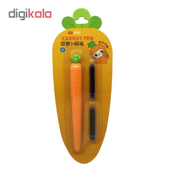 خودنویس طرح هویج مدل yz5373 کد 133594 مجموعه 3عددی