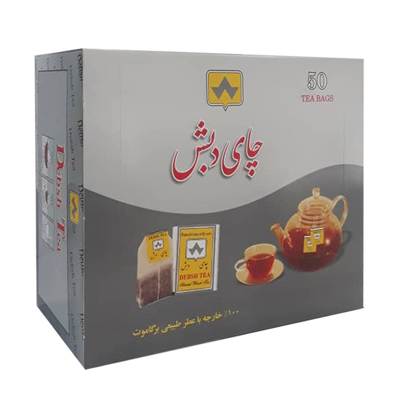 چای کیسه ای دبش برگاموت بسته 50 عددی