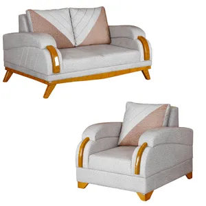 مبل راحتی سه نفره چشمه نور کد MA-312.2+1-CR-N