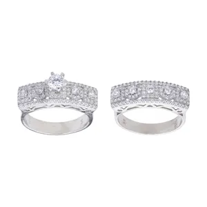 انگشتر نقره زنانه اکنو کد OK4205 مجموعه دو عددی