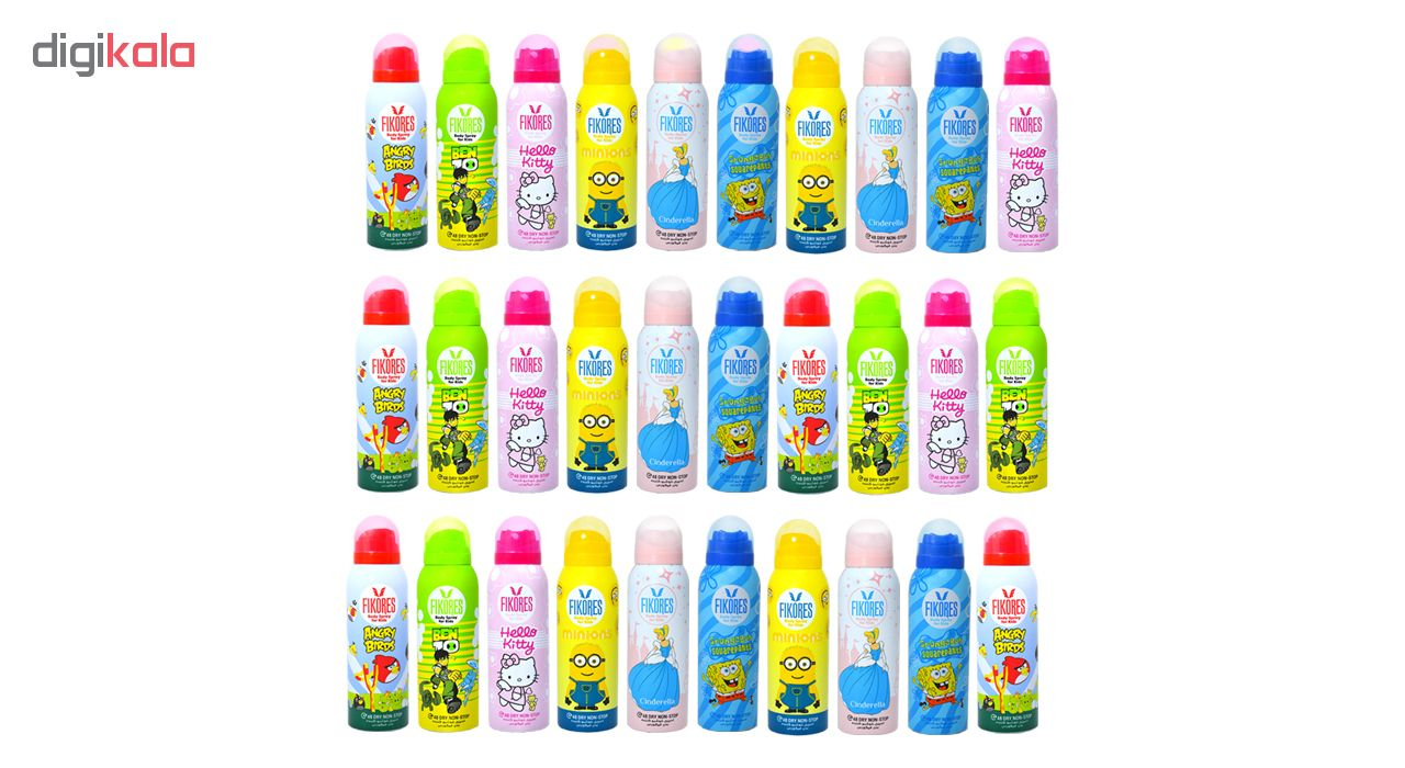 اسپری کودک فیکورس مدل K4 حجم 125 میلی لیتر مجموعه 30 عددی