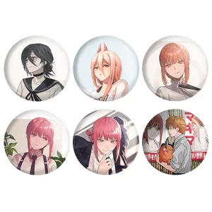 مگنت خندالو طرح انیمه مرد اره ای Chainsaw Man کد 1362A مجموعه 6 عددی