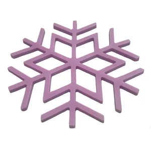 زیر بشقابی طرح برف