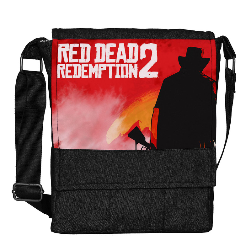 کیف دوشی مردانه گالری چی چاپ طرح red dead redemption کد 65864