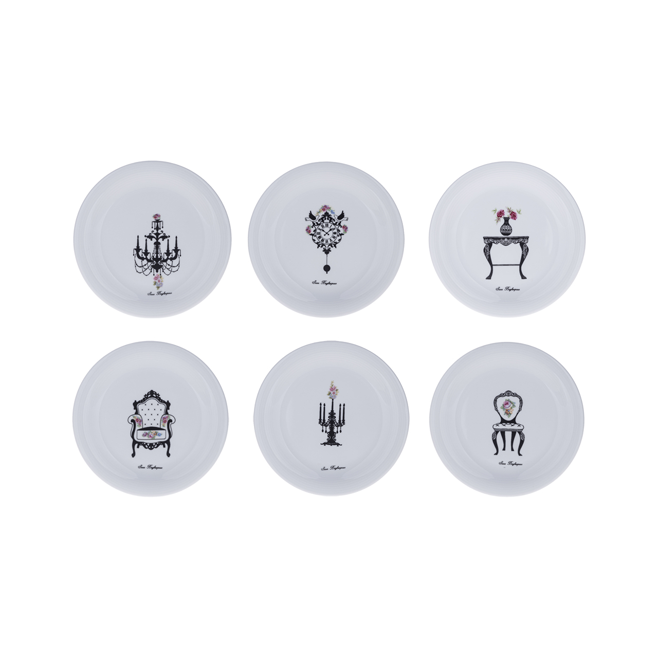 پیش دستی سارا باقرپور مدل Furniture مجموعه 6 عددی