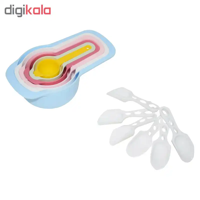 پیمانه اندازه گیری مدل Cup مجموعه 6 عددی به همراه 6 عدد پیمانه