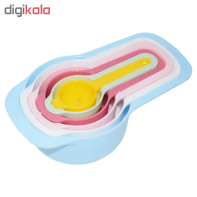 پیمانه اندازه گیری مدل Cup مجموعه 6 عددی به همراه 6 عدد پیمانه