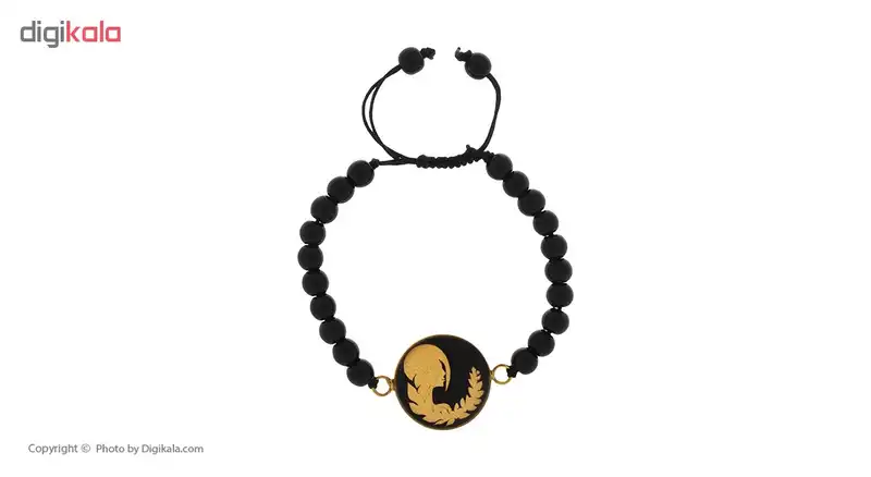 دستبند طلا 24عیار زنانه سام نورزاده طرح ماه شهریور کد 28