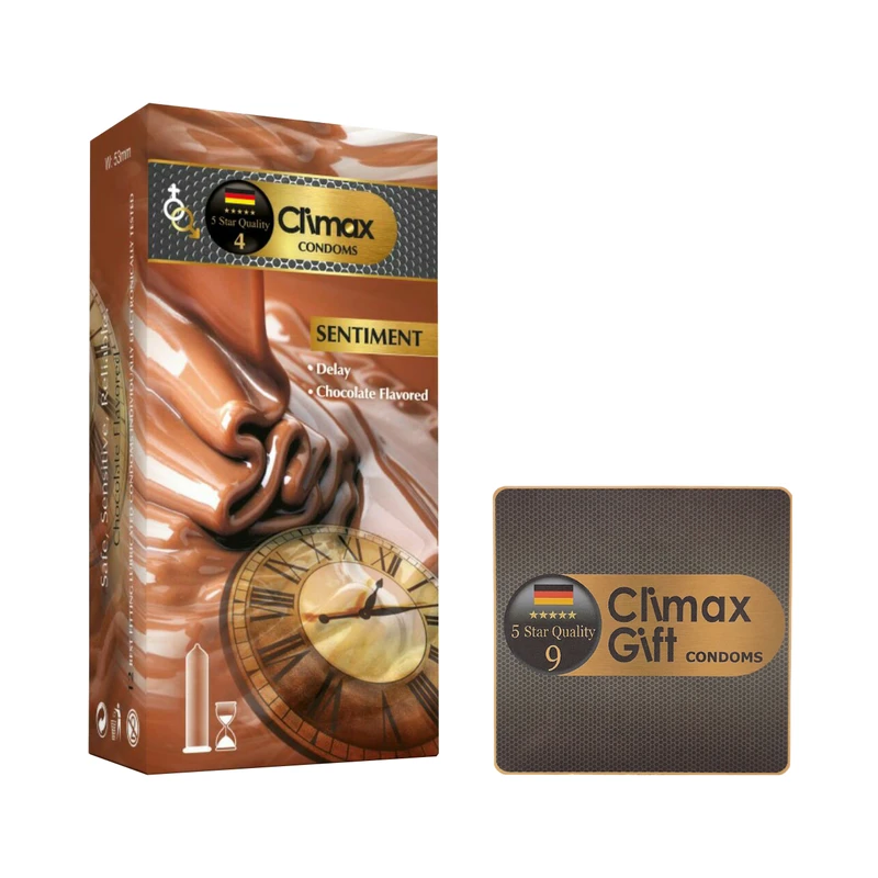 کاندوم کلایمکس مدل Sentiment بسته 12عددی به همراه کاندوم مدل Gift