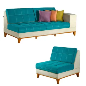 مبل راحتی چهار نفره چشمه نور کد MA-402.3+1-BR-CR-BL