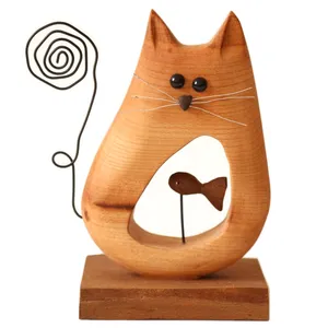 مجسمه کارکیا طرح گربه و ماهی کد W05