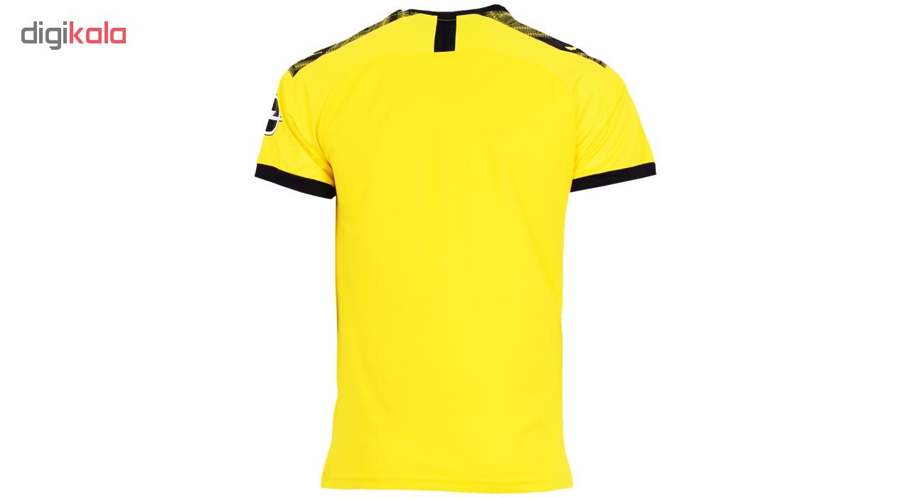 تی شرت ورزشی مردانه طرح دورتموند مدل 20-2019 home رنگ زرد