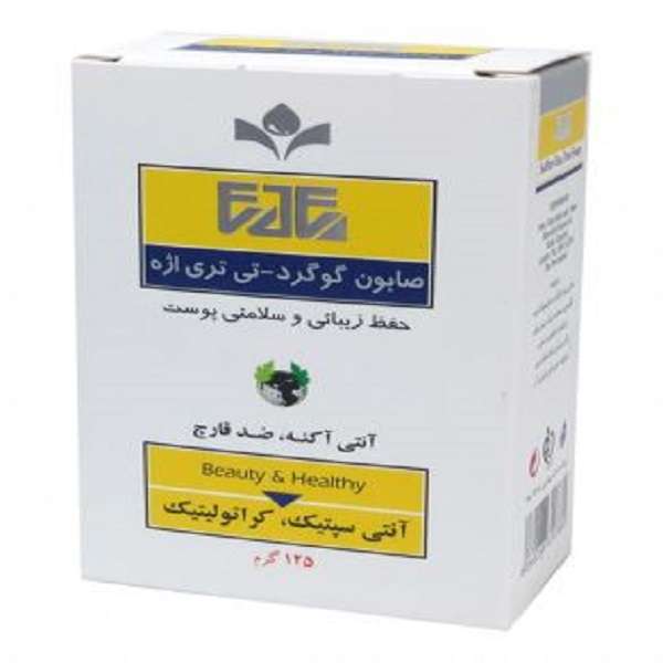 صابون ضد باکتری اژه مدل گوگرد و تی تری وزن 125 گرم