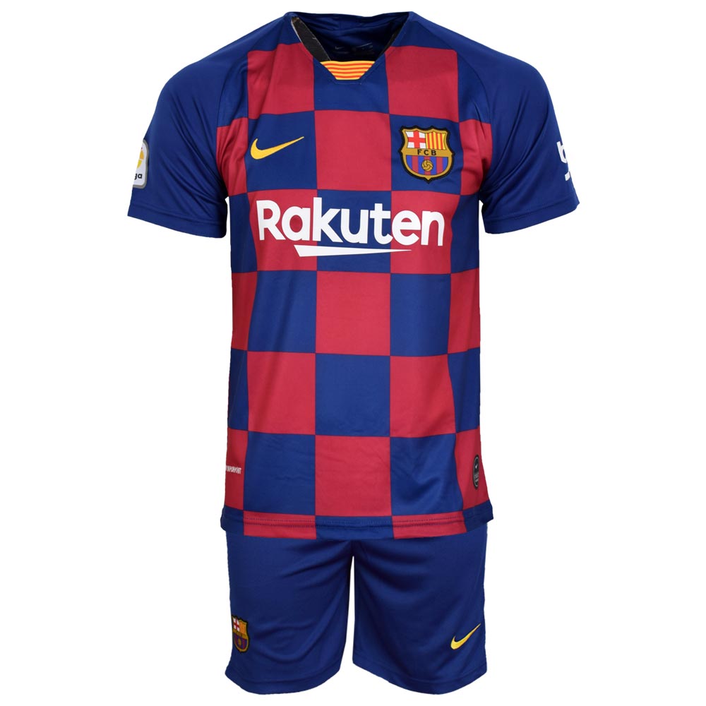 ست پیراهن و شورت ورزشی مردانه طرح مسی و بارسلونا 20-2019 Home رنگ آبی