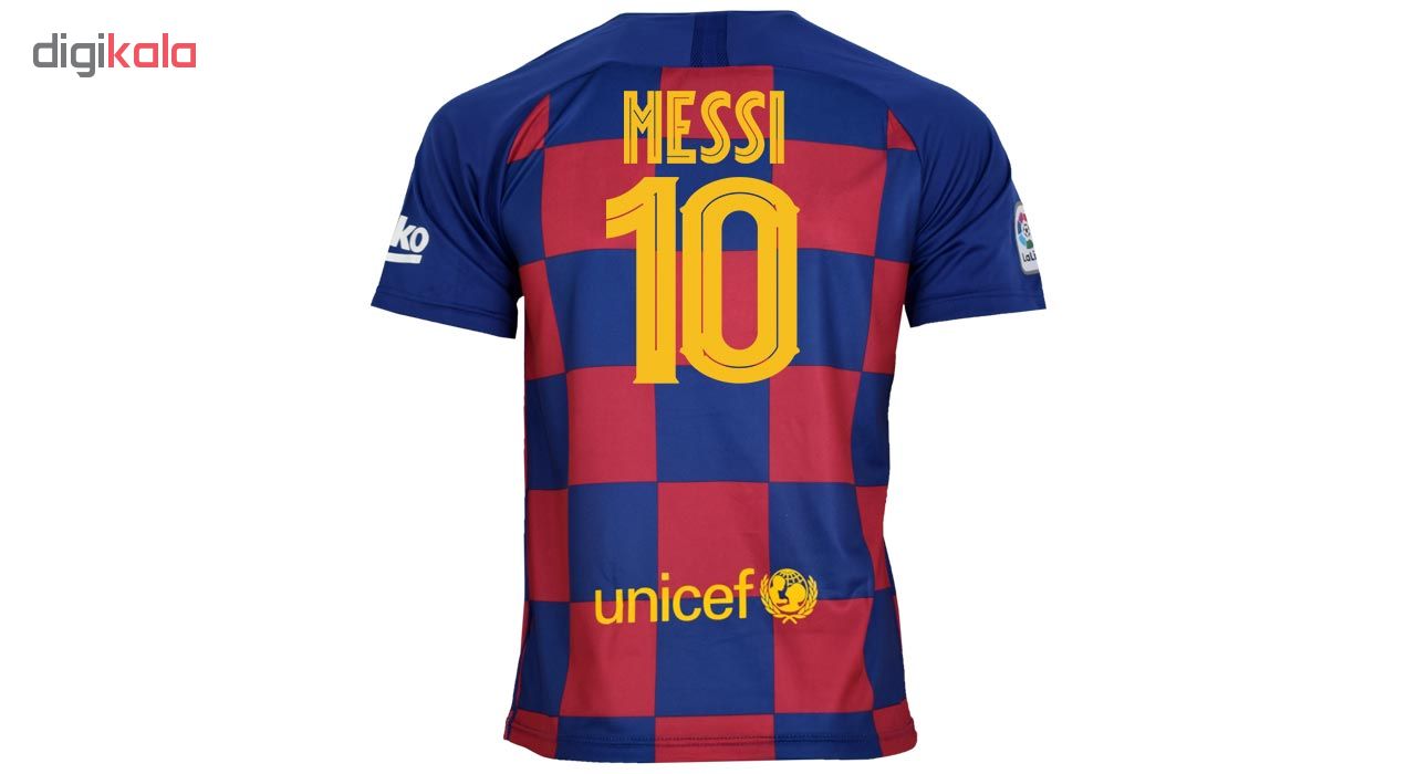 ست پیراهن و شورت ورزشی مردانه طرح مسی و بارسلونا 20-2019 Home رنگ آبی