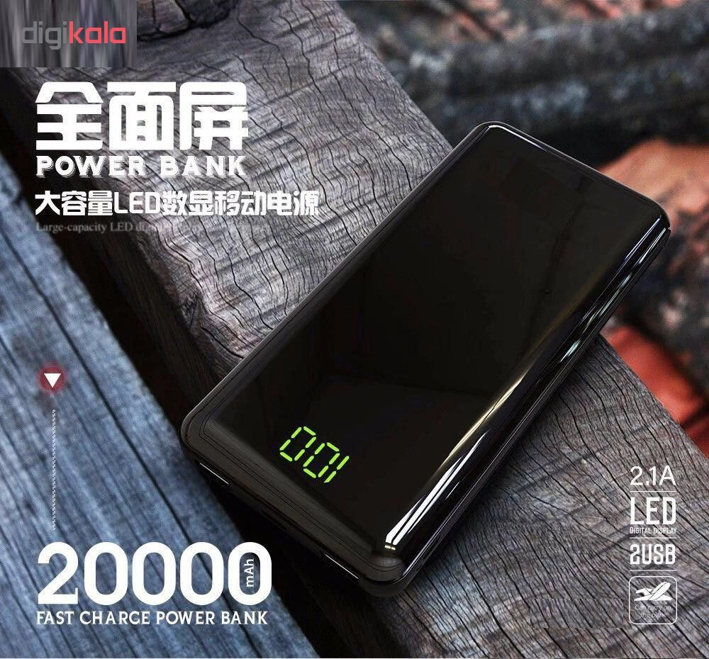 شارژر همراه مدل B20000 ظرفیت 20000 میلی آمپر ساعت