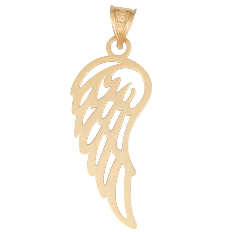 آویز گردنبند طلا 18عیار زنانه طرح بال کد SG246 آویز گردنبند طلا 18عیار زنانه طرح بال کد SG246