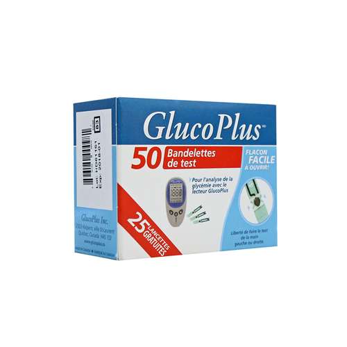 نوار تست قند خون گلوکوپلاس مدل 9678 مجموعه 2 عددی
