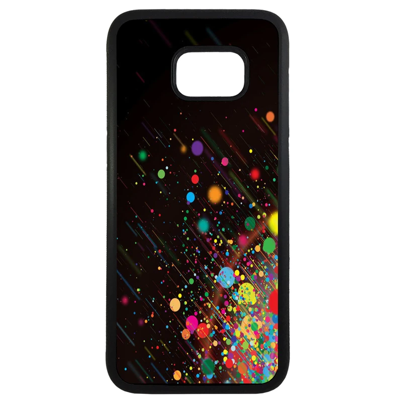 کاور طرح رنگارنگ کد 11054094224 مناسب برای گوشی موبایل سامسونگ galaxy s7 edge