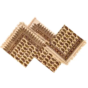 ست سه تكه روميزي قلمكار عطريان طرح بته كد G292 
