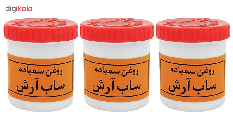 روغن سمباده ساب آرش مدل NA220 حجم 130 میلی‌لیتر بسته 3 عددی