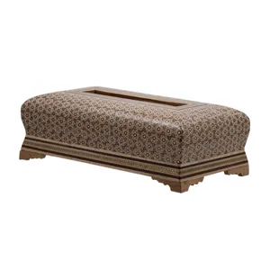 جعبه دستمال کاغذی خاتم کاری رستا طرح 5-12-101