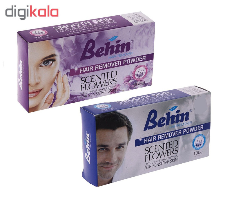 پودر موبر بهین مدل W-M وزن 100 گرم مجموعه 2 عددی