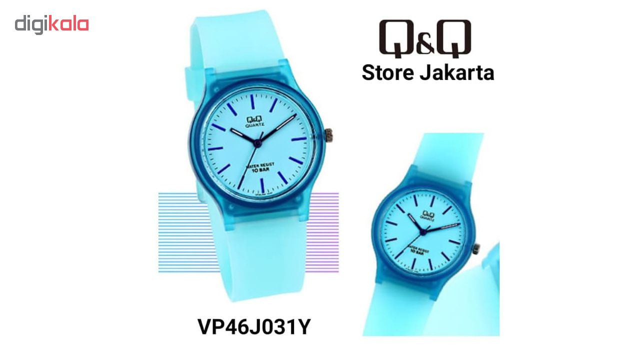 ساعت مچی عقربه ای زنانه کیو اند کیو کد VP46J031Y