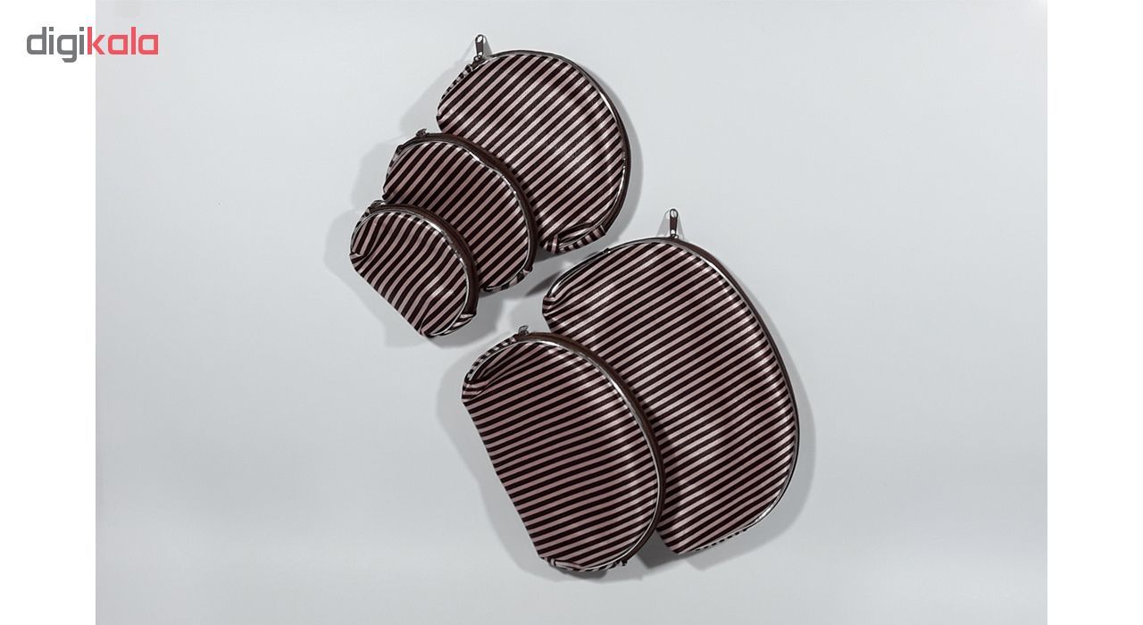 کیف لوازم آرایش کد M211 مجموعه 5 عددی 