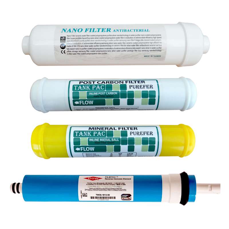 فیلتر دستگاه تصفیه کننده آب مدل TP-F500 مجموعه 4 عددی فیلتر دستگاه تصفیه کننده آب مدل TP-F500 مجموعه 4 عددی