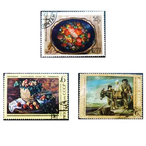 تمبر یادگاری سری تابلو نقاشی مدل KOCMO مجموعه 3 عددی