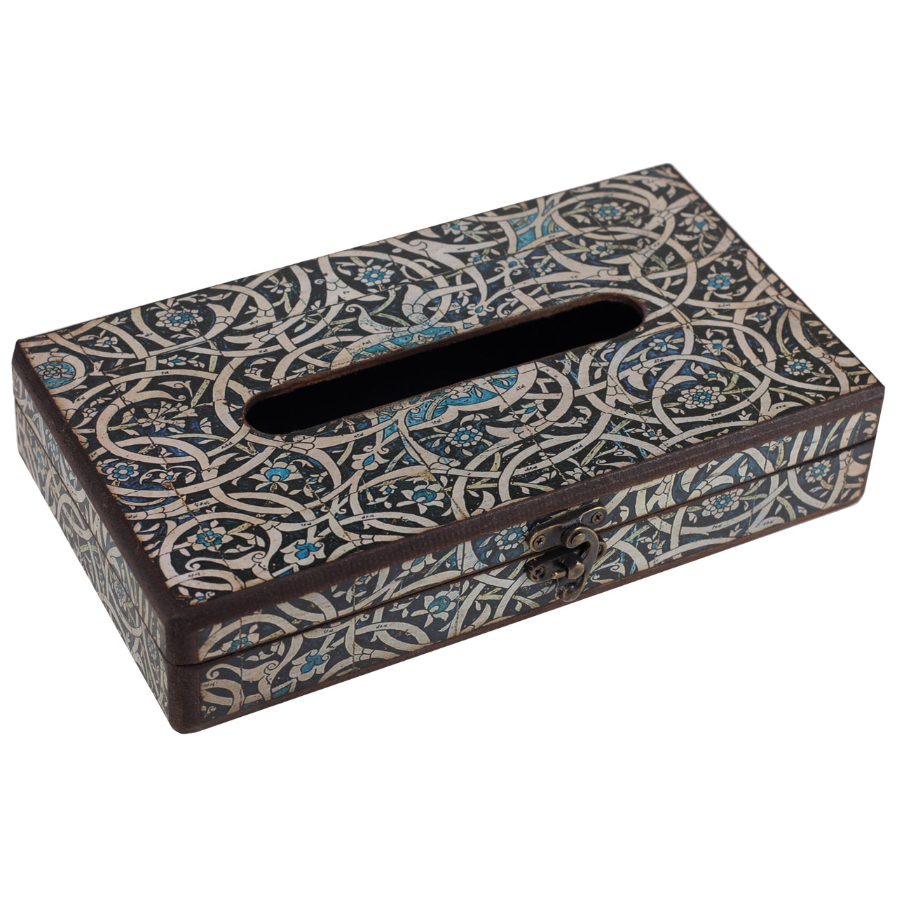 جعبه دستمال کاغذی طرح اسلیمی کد FT55